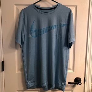 Nike Pro Dri-Fit Large Graphic blue T-Shirt Mens Medium